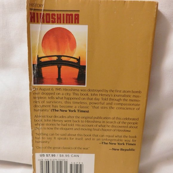 Hiroshima by John Hersey First Vintage Books Edition 1989 Paperback - Picture 2 of 11